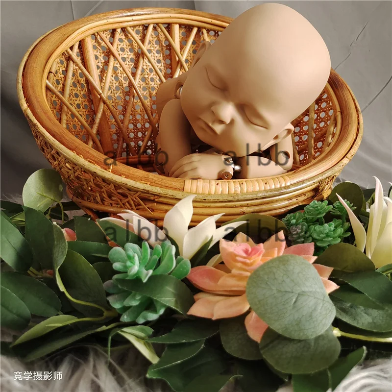 Photography Indonesia - ทารกแรกเกิดการถ่ายภาพ Props จริงอินโดนีเซีย Cane Webbing ม้วนเก้าอี้หวายธรรมชาติทารก