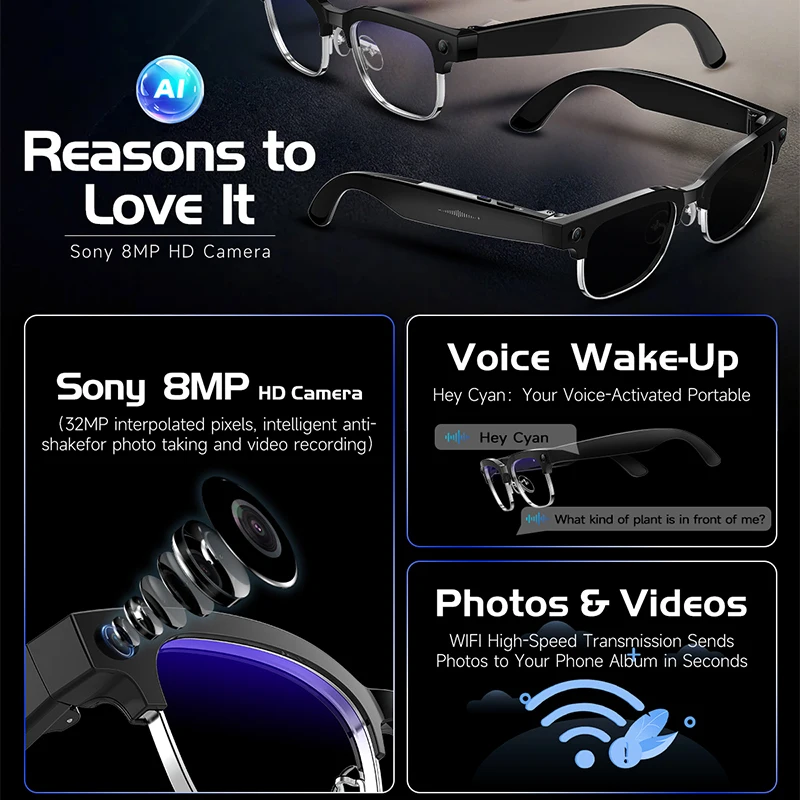 W630 HeyCyan แว่นตาอัจฉริยะพร้ - Photography Japanese บทวิจารณ์และราคา