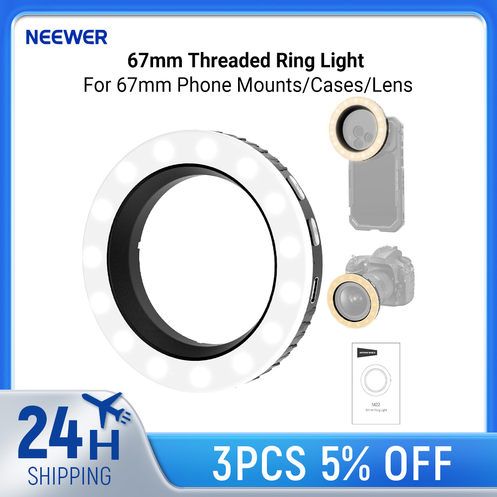 ไฟวงแหวน NEEWER Basics ขนาด 67 - Photography Basic บทวิจารณ์และราคา